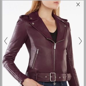 BCBGMaxazria Miley leather jacket 100% leather M
